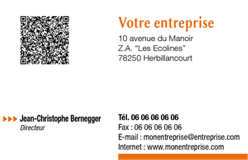 modele carte de visite auto entrepreneur - Modèle Carte