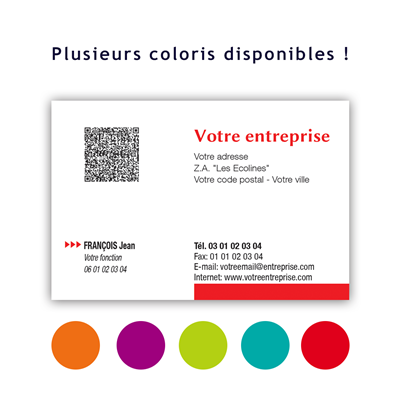 Carte professionnelle 85x55 modèle 1
