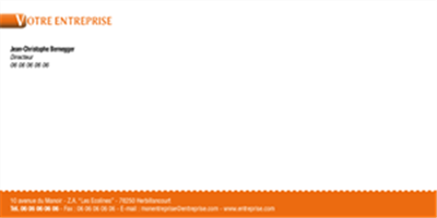 Carte de correspondance professionnelle modèle 2A