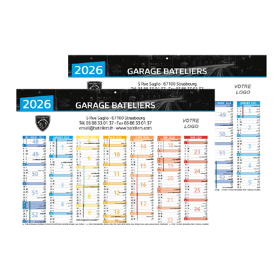 Calendrier Peugeot 2026 A3/A4/A5