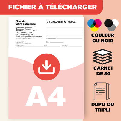Carnet A4 Standard