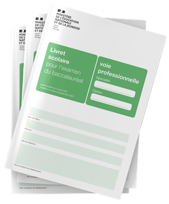 Livret scolaire voie professionnelle 
