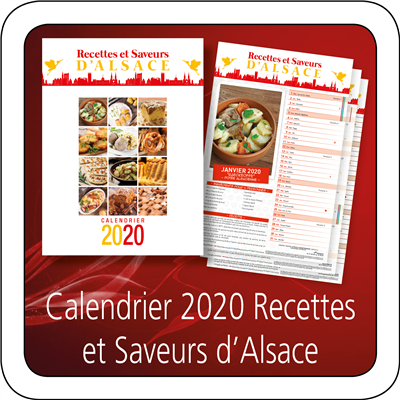 Calendrier Recettes et Saveurs d'Alsace 2020