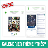 Calendrier 2023 th&#232;me &quot;Th&#233;s&quot;