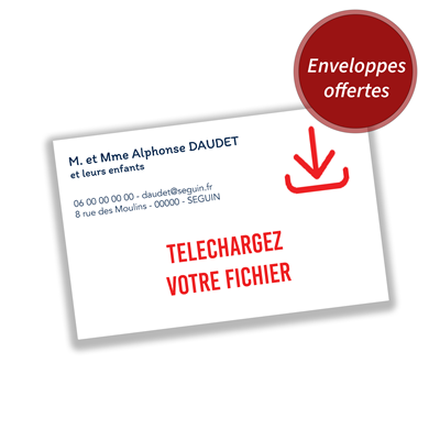Carte personnalisable - Gauche 