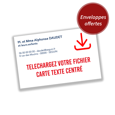 Carte personnalisable - Gauche 