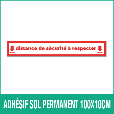 Adhésif sol permanent 100x10cm