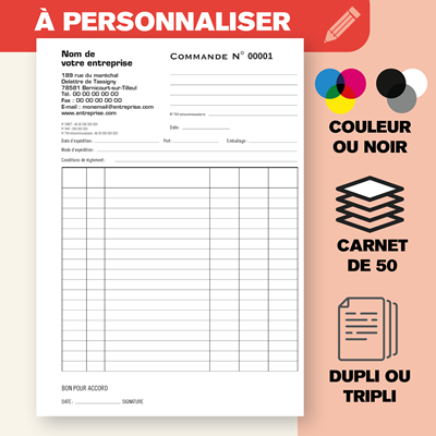 Carnet de commande 