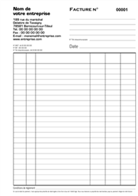 Carnet de factures 