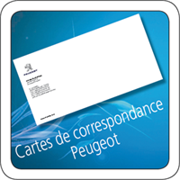 Carte de correspondance Peugeot