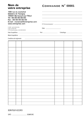 Carnet de commande 