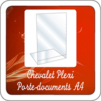 Chevalet Plexi Porte-documents A4