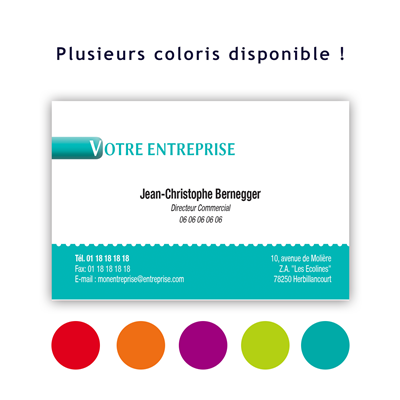 Carte professionnelle 85x55 modèle 2