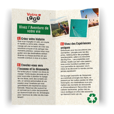 Dépliants 2 volets éco