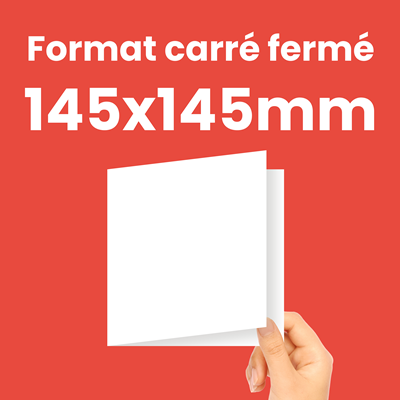 Carte 145x145mm Fermé