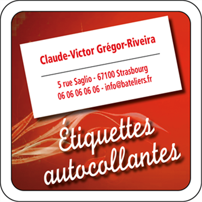 Etiquettes autocollantes 50x25mm