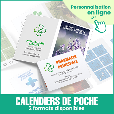 mockup calendriers de de poche pharmacie