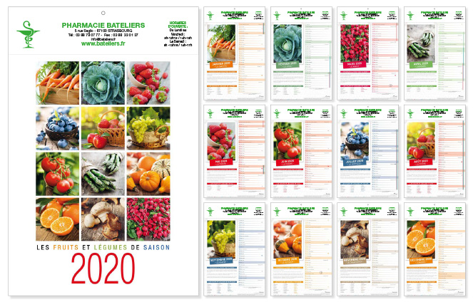 Calendrier Fruits Et Légumes De Saison 2023 Calendrier 2020 Fruits Legumes Pour Pharmacie